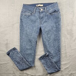 Levis Women's Jean Leggings Blue Acid Wash Size 28